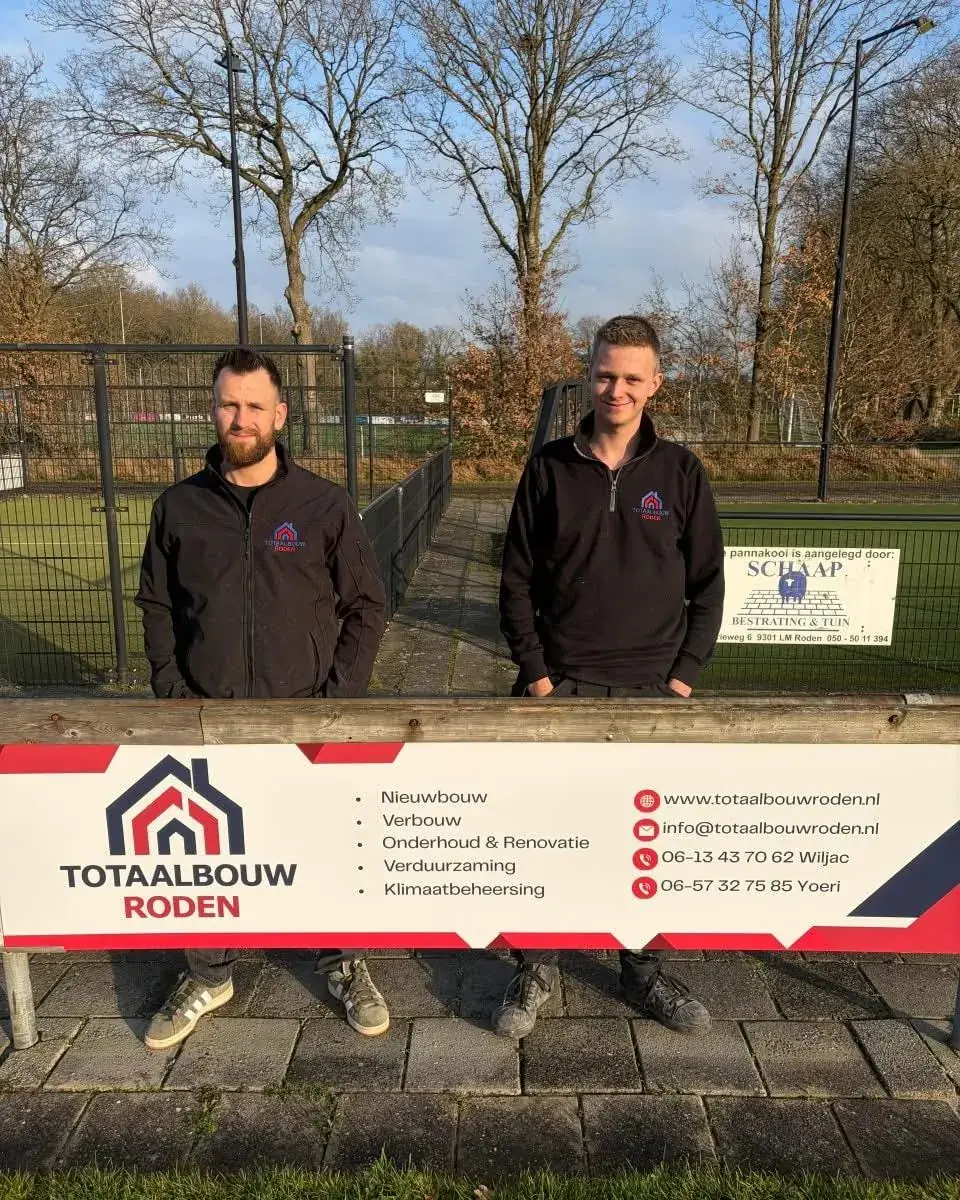 Wiljac en Yoeri – mede-eigenaren Totaalbouw Roden